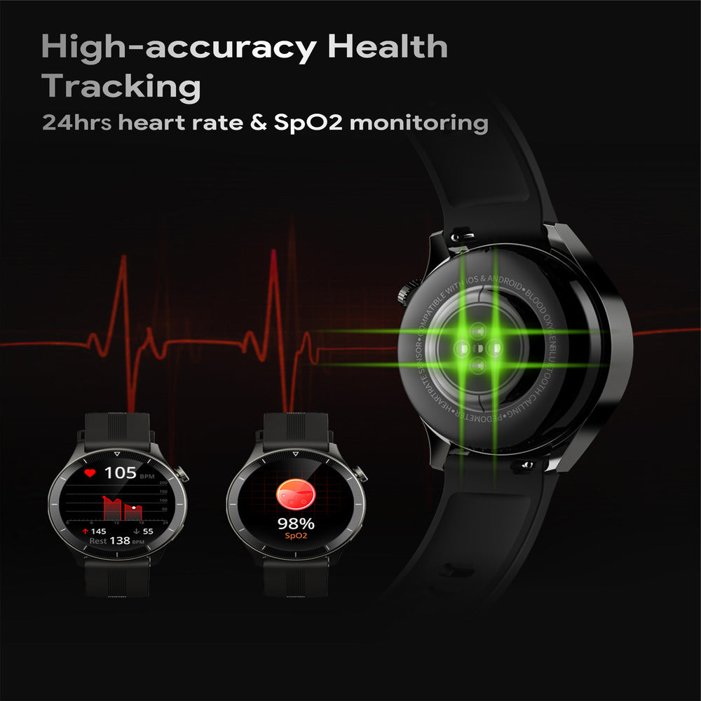 AUKEY SW-2P SmartWatch 2 Pro, Bluetooth Calling, sleep monitoring, music, fitness and more - Gray  (1102831)