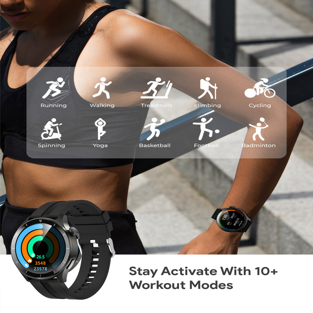 AUKEY SW-2P SmartWatch 2 Pro, Bluetooth Calling, sleep monitoring, music, fitness and more - Gray  (1102831)