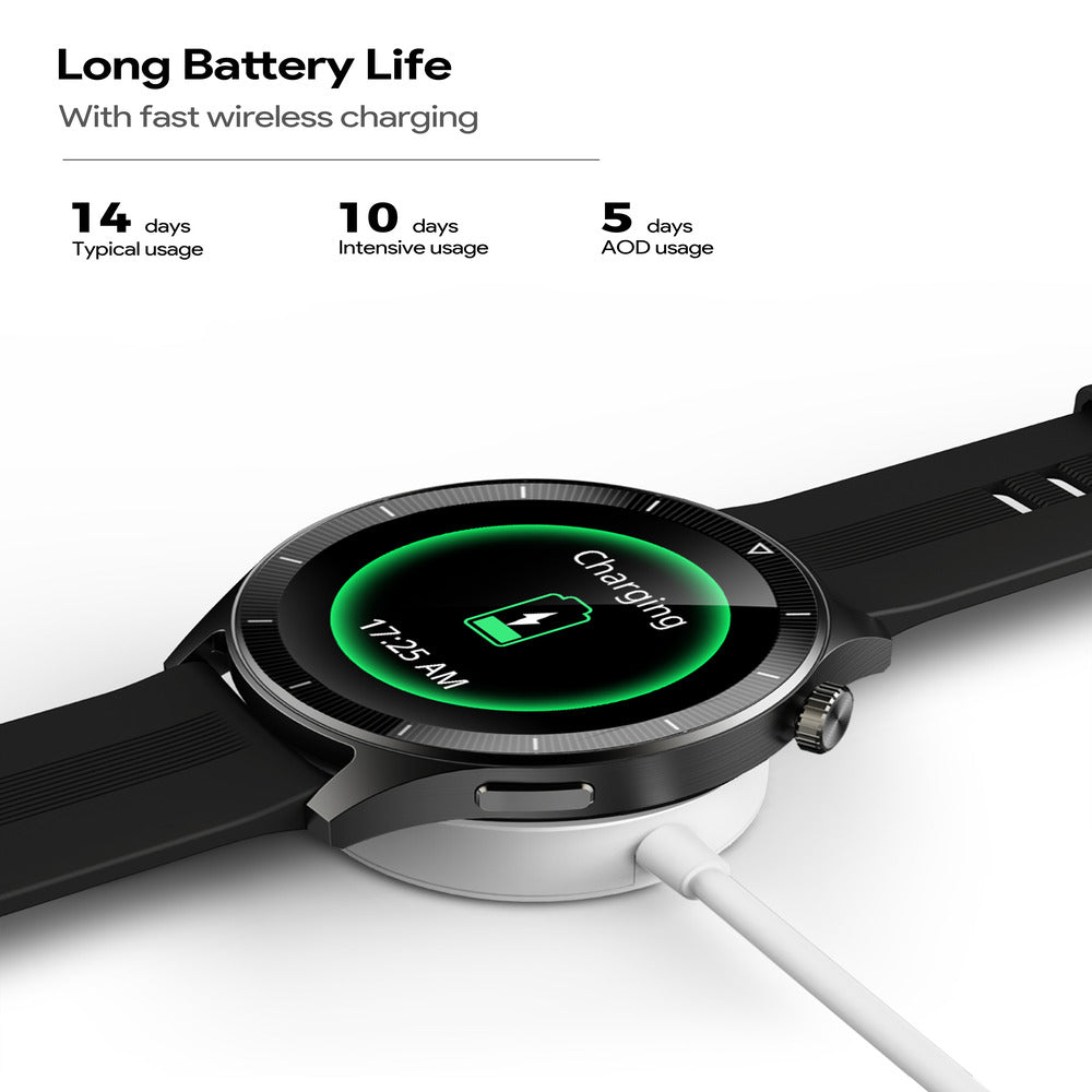 AUKEY SW-2P SmartWatch 2 Pro, Bluetooth Calling, sleep monitoring, music, fitness and more - Gray  (1102831)