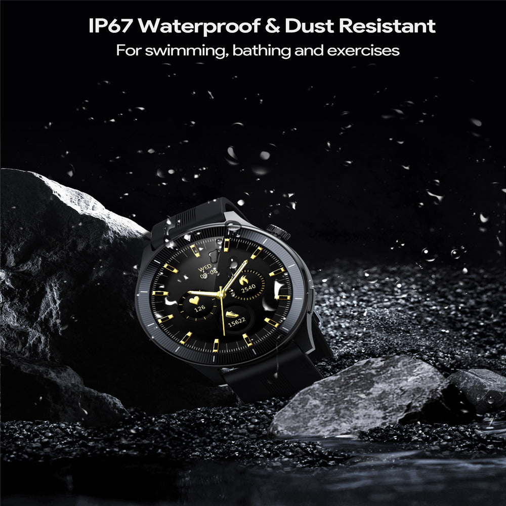 AUKEY SW-2P SmartWatch 2 Pro, Bluetooth Calling, sleep monitoring, music, fitness and more - Gray  (1102831)