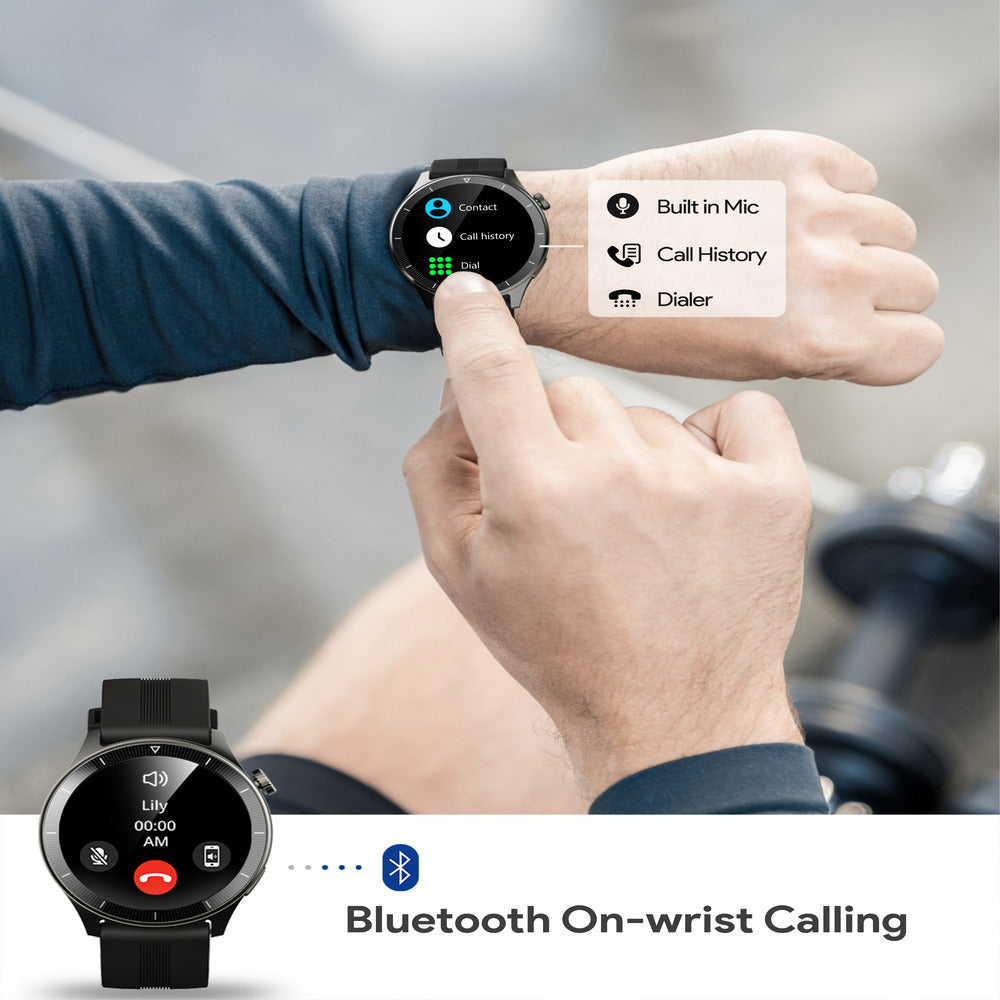 AUKEY SW-2P SmartWatch 2 Pro, Bluetooth Calling, sleep monitoring, music, fitness and more - Gray  (1102831)