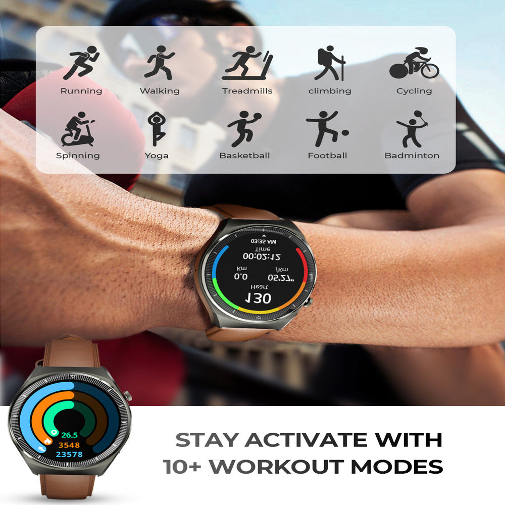 AUKEY SW-2U SmartWatch 2 Ultra - Vibrant 1.43 - inch HD AMOLED, Seamlessly make calls , Fitness and Health - Gray (MSRP $89.99  (1102832)