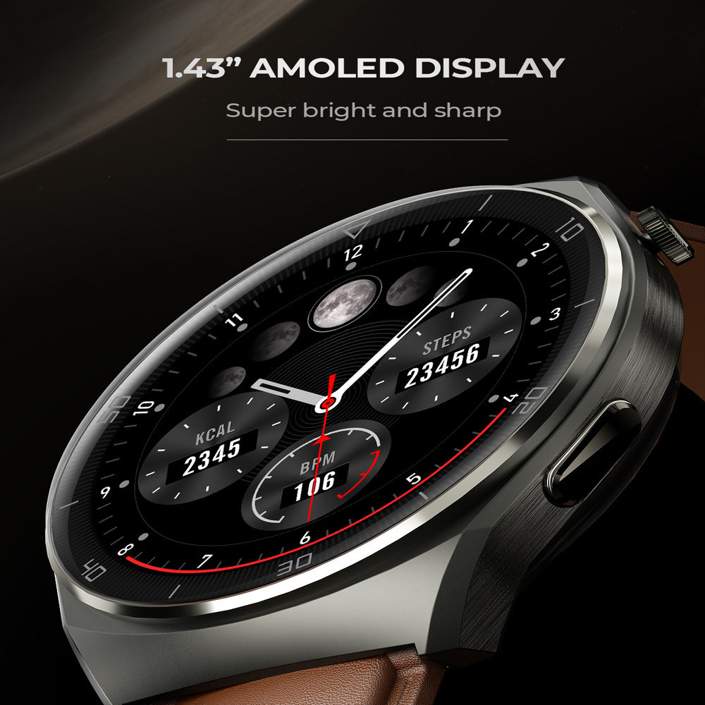 AUKEY SW-2U SmartWatch 2 Ultra - Vibrant 1.43 - inch HD AMOLED, Seamlessly make calls , Fitness and Health - Gray (MSRP $89.99  (1102832)