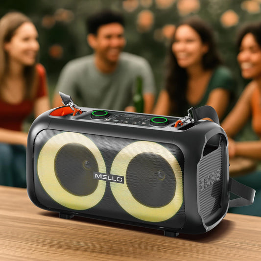 MELLO ORBIT 2 X 6.5" INCH 2800 WATTS SPEAKER WITH STRAP(1103323) (MSRP $149.99)