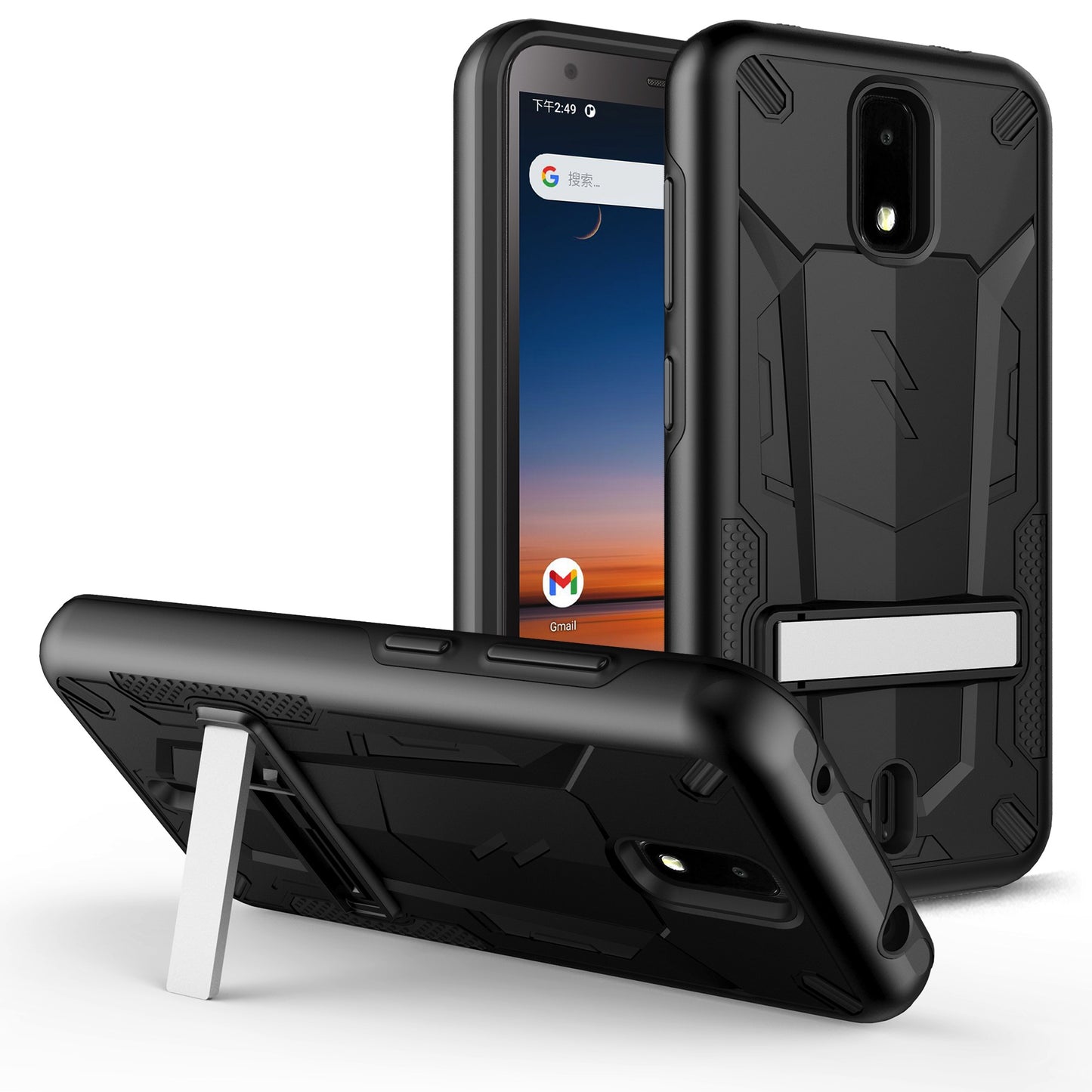 CRICKET DEBUT 4G LTE 5.5INCH ZIZO TRANSFORM SERIES - BLACK (1101818)