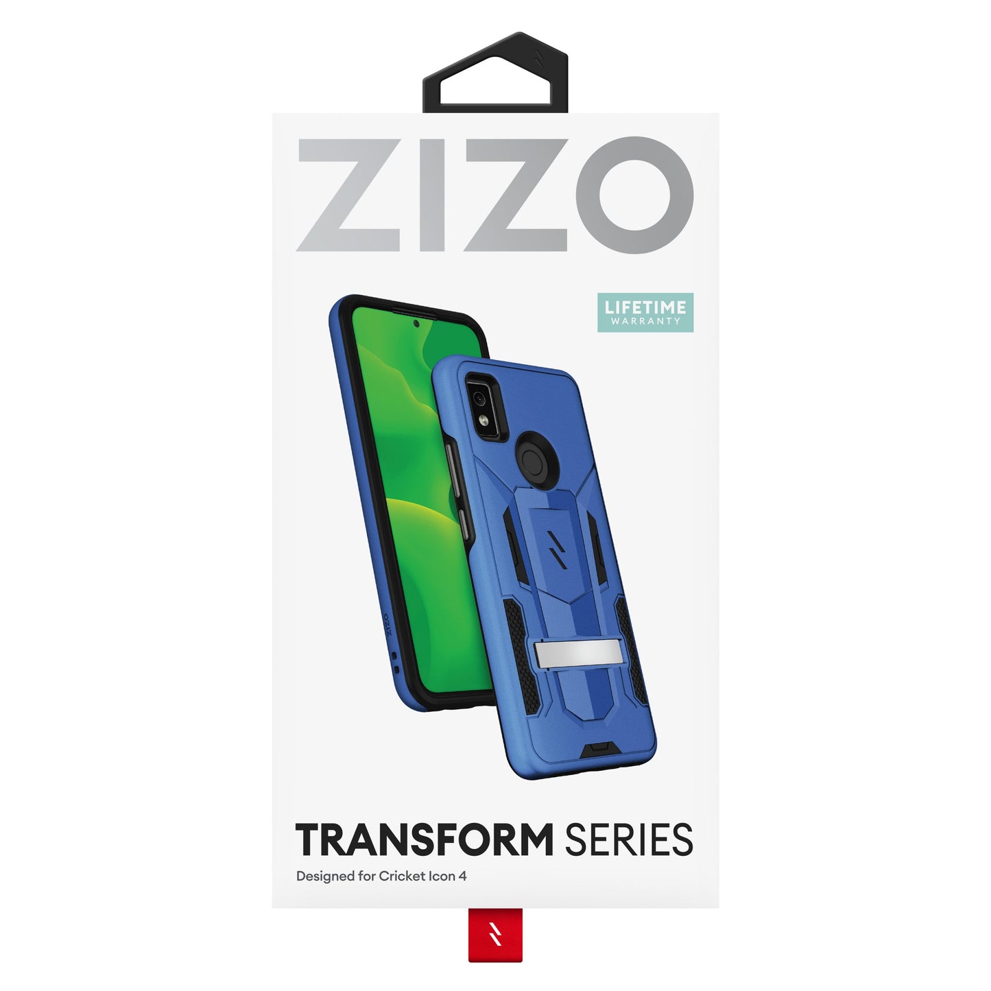 CRICKET ICON 4 ZIZO TRANSFORM SERIES CASE - BLUE & BLACK (1105021)