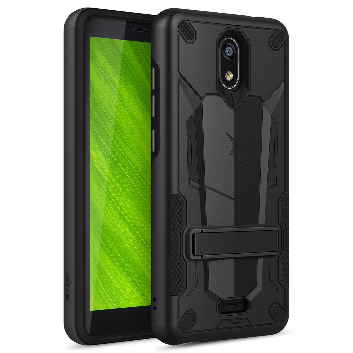 CRICKET ICON SMARTPHONE ZIZO TRANSFORM Series Case (Black/Black) (4190)