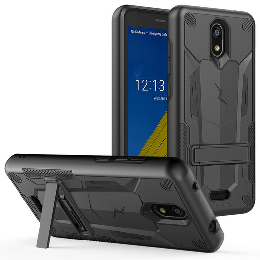 CRICKET ICON SMARTPHONE ZIZO TRANSFORM Series Case (Black/Black) (4190)