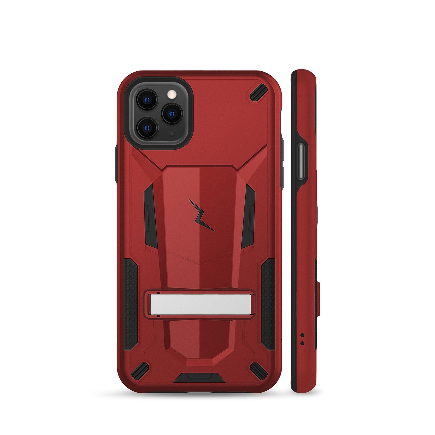 IPHONE 11 PRO MAX ZIZO TRANSFORM CASE W/ BUILT-IN KICKSTAND - RED (9932)