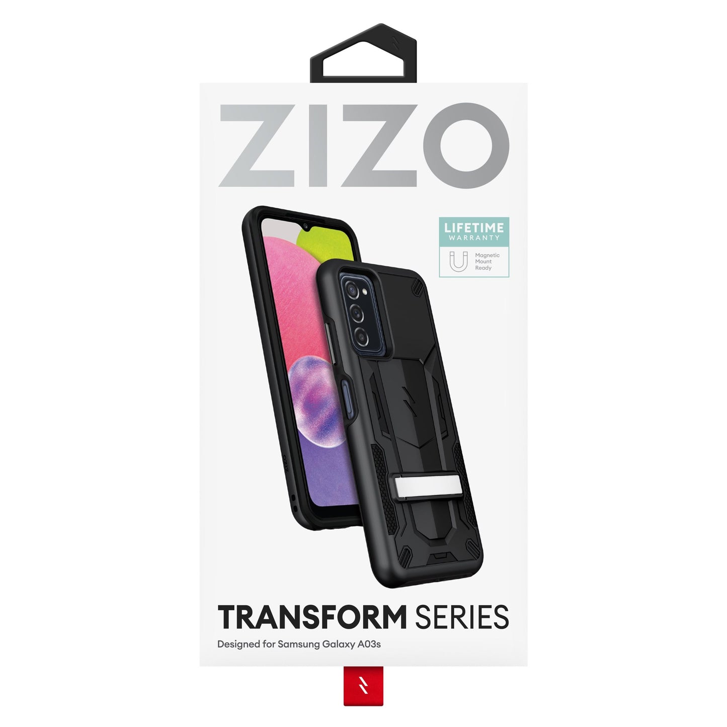 SAMSUNG GALAXY A03S ZIZO TRANSFORM SERIES CASE - BLACK (1106781)