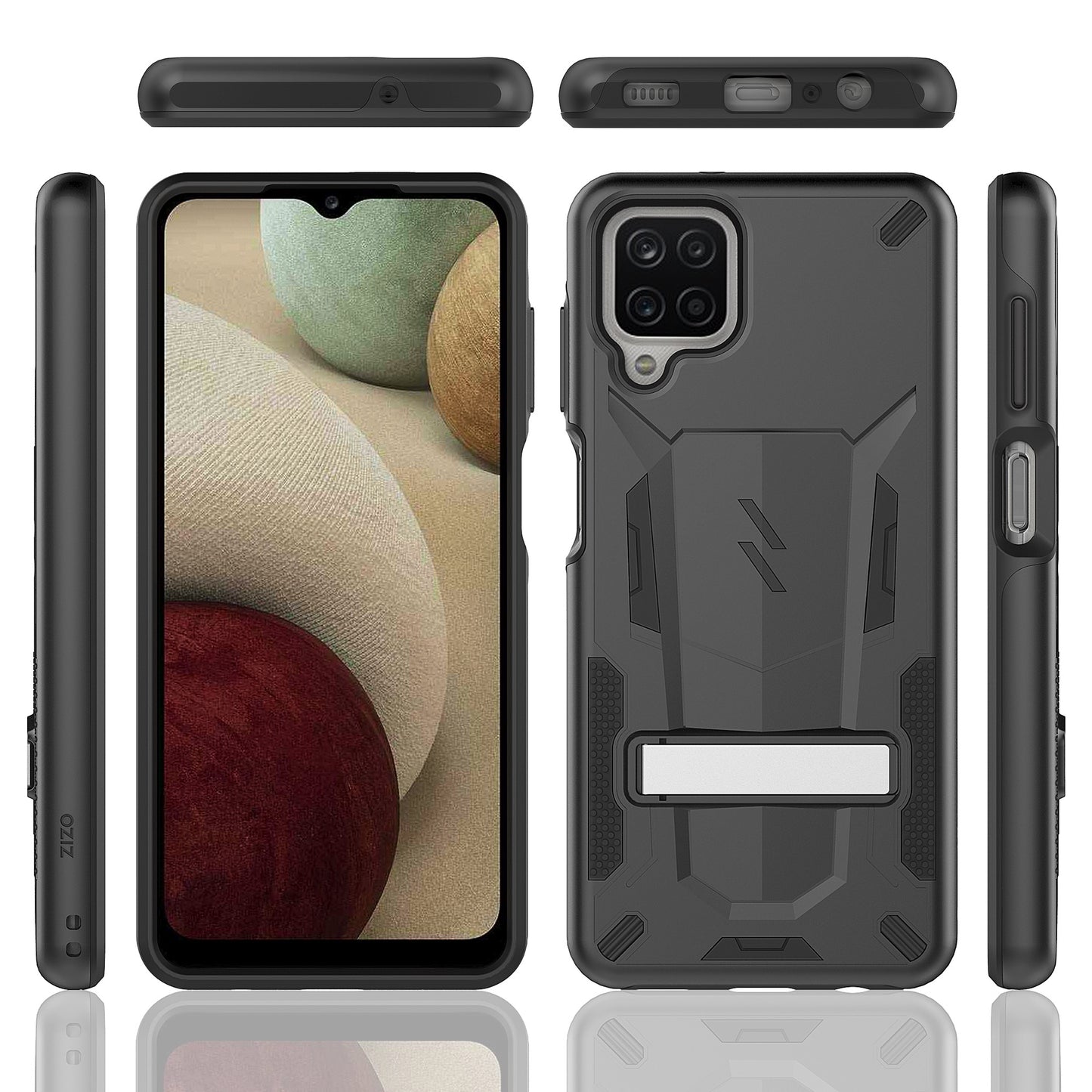 GALAXY A12 ZIZO TRANSFORM SERIES CASE - BLACK & BLACK (1100769)