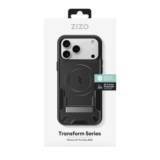 iPhone 17 Pro Max ZIZO TRANSFORM Series MagSafe Case - Black (1103194) (MSRP $59.99)