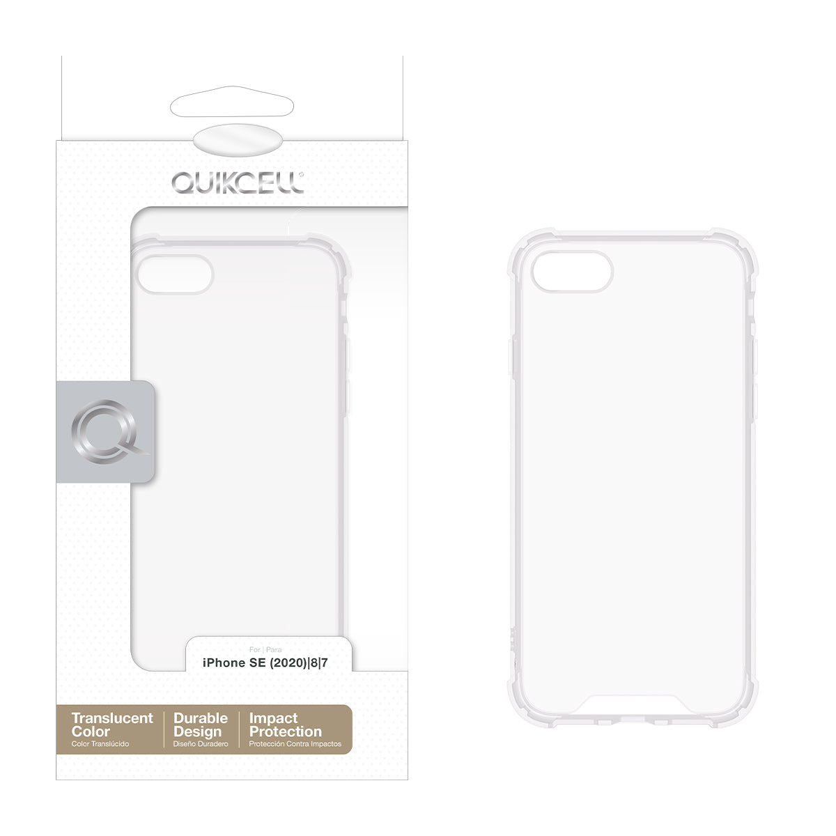 Apple iPhone SE 2020-22 QUICKCELL ICON TINT Translucent Case - ICE (1105242)