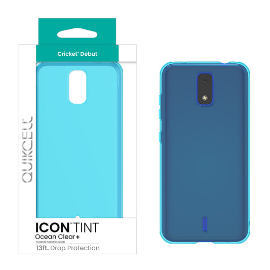 Cricket Debut Quikcell Icon TINT Transparent Case - Ocean (1103098)
