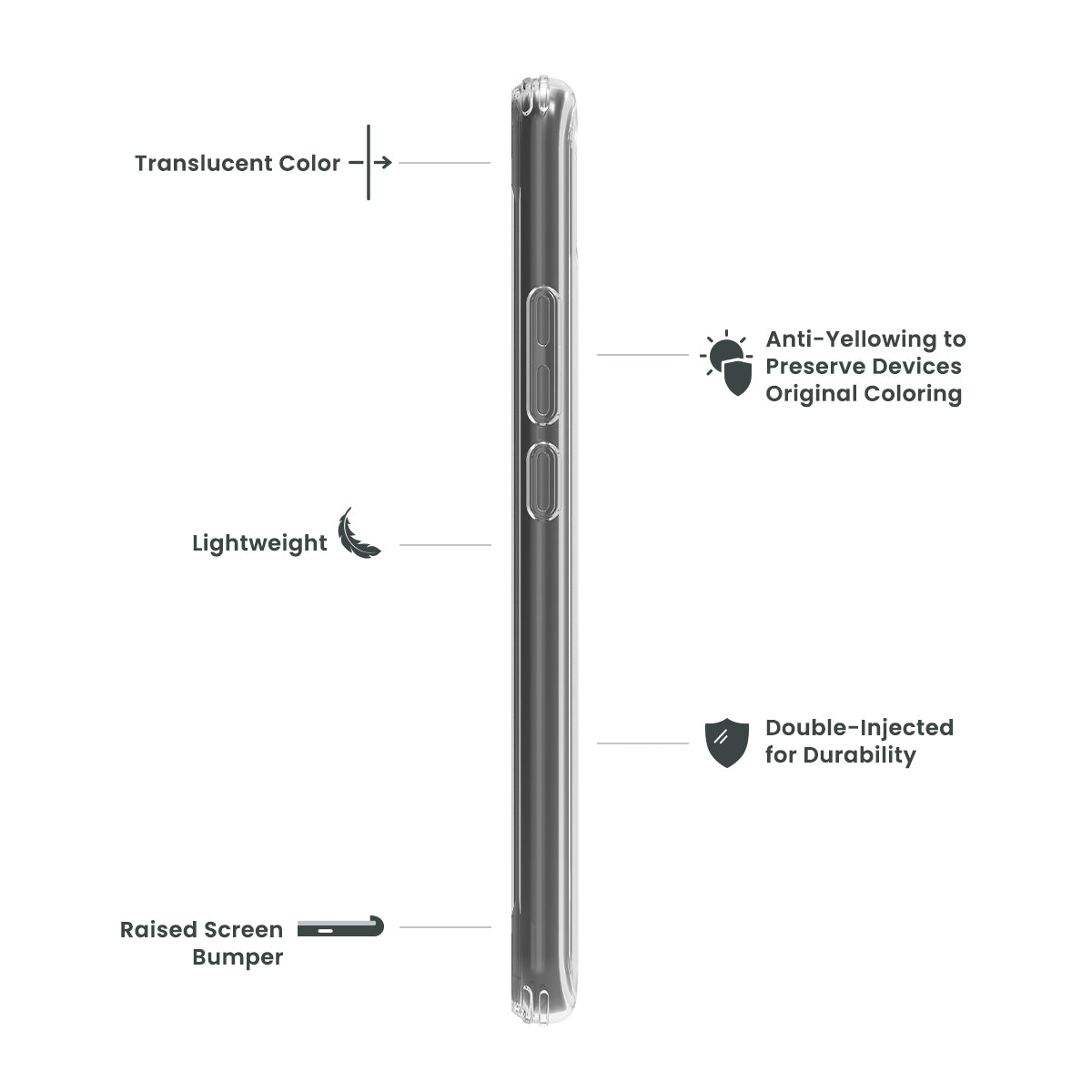 Cricket Vision Plus Quikcell ICON TINT Transparent Case - ICE (1103858)