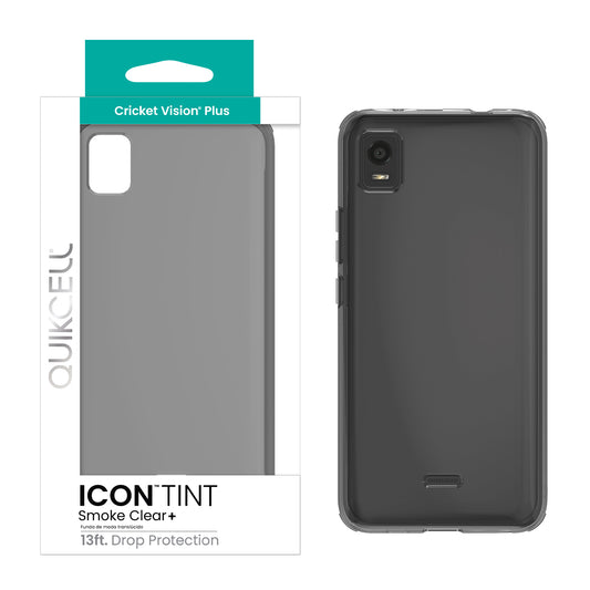 Cricket Vision Plus Quikcell ICON TINT Transparent Case - Smoke (1103859)
