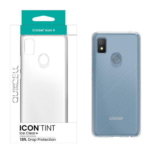 Cricket Icon 4 ICON QUIKCELL ICON TINT Transparent Case - ICE  (1105064)