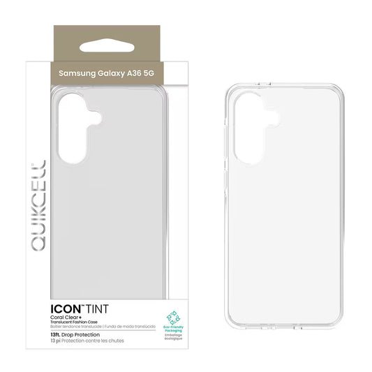 Quikcell Samsung Galaxy A36 5G ICON TINT Transparent Protective Case Ice (1103003)