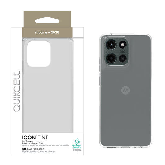 Quikcell moto g – 2025 ICON TINT Translucent Case Ice (1107816)