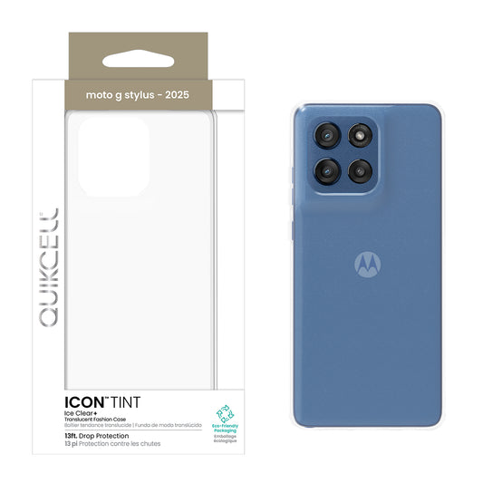 Quikcell Moto G Stylus 2025 ICON TINT Translucent Case Ice (1102914)