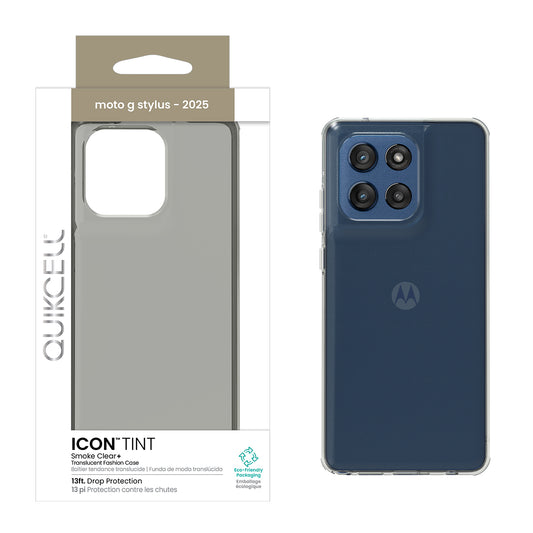 Quikcell Moto G Stylus 2025 ICON TINT Translucent Case Smoke (1102912)