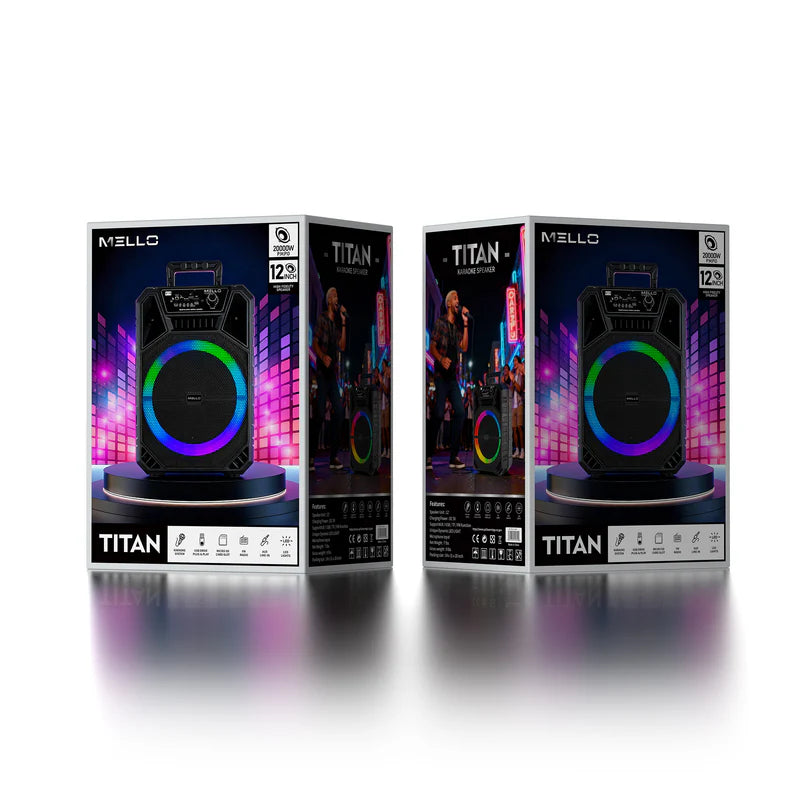 MELLO TITAN 1X12 INCH 2000 WATTS SPEAKER (1107582)(MSRP $119.99)