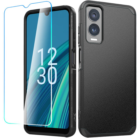 Cricket Debut S3 Tough Strong Hybrid + Tempered Glass - Black (1107658)