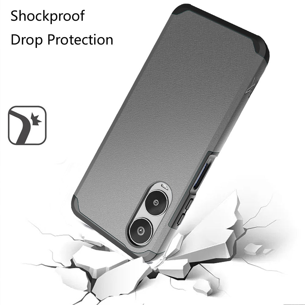 Cricket Icon 6 Tough Strong Hybrid + Tempered Glass - Charcoal Grey (1107163)