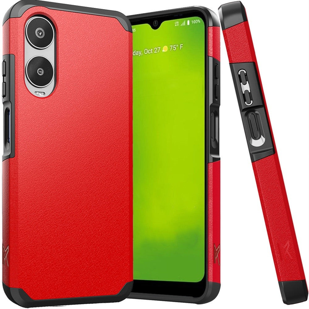 Cricket Icon 6 Tough Strong Hybrid + Tempered Glass - Red (1107161)