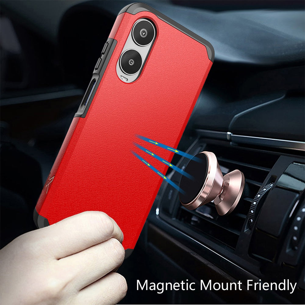 Cricket Icon 6 Tough Strong Hybrid + Tempered Glass - Red (1107161)
