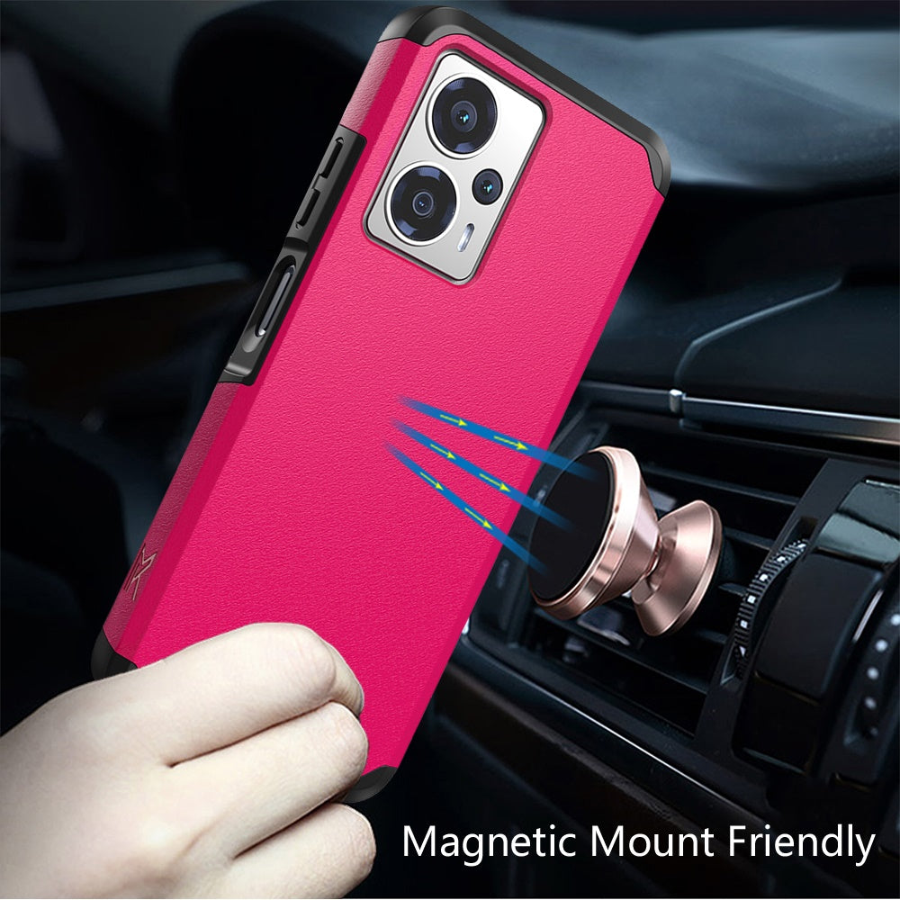 Cricket Outlast 5G 2024 Tough Strong Hybrid + Tempered Glass - Hot Pink (1107411)