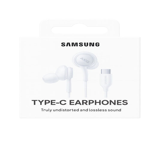 SAMSUNG Type-C EARPHONES Sound by AKG Black - EOIC100BWEGWW - WHITE ( 1103392) (MSRP $29.99)