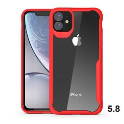 Apple iPhone  11 PRO 5.8" U6 TOUGH HYBRID CASE - RED (4217)