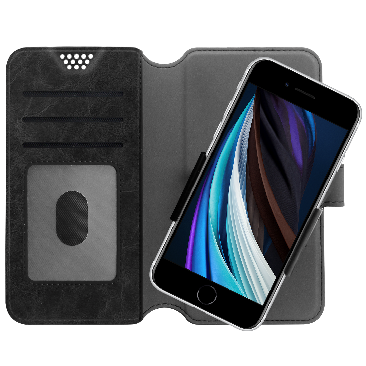 Prodigee Large Universal Wallet’s adjustable design fits any smartphone 5.8” – 6.1” - BLACK (1105341)