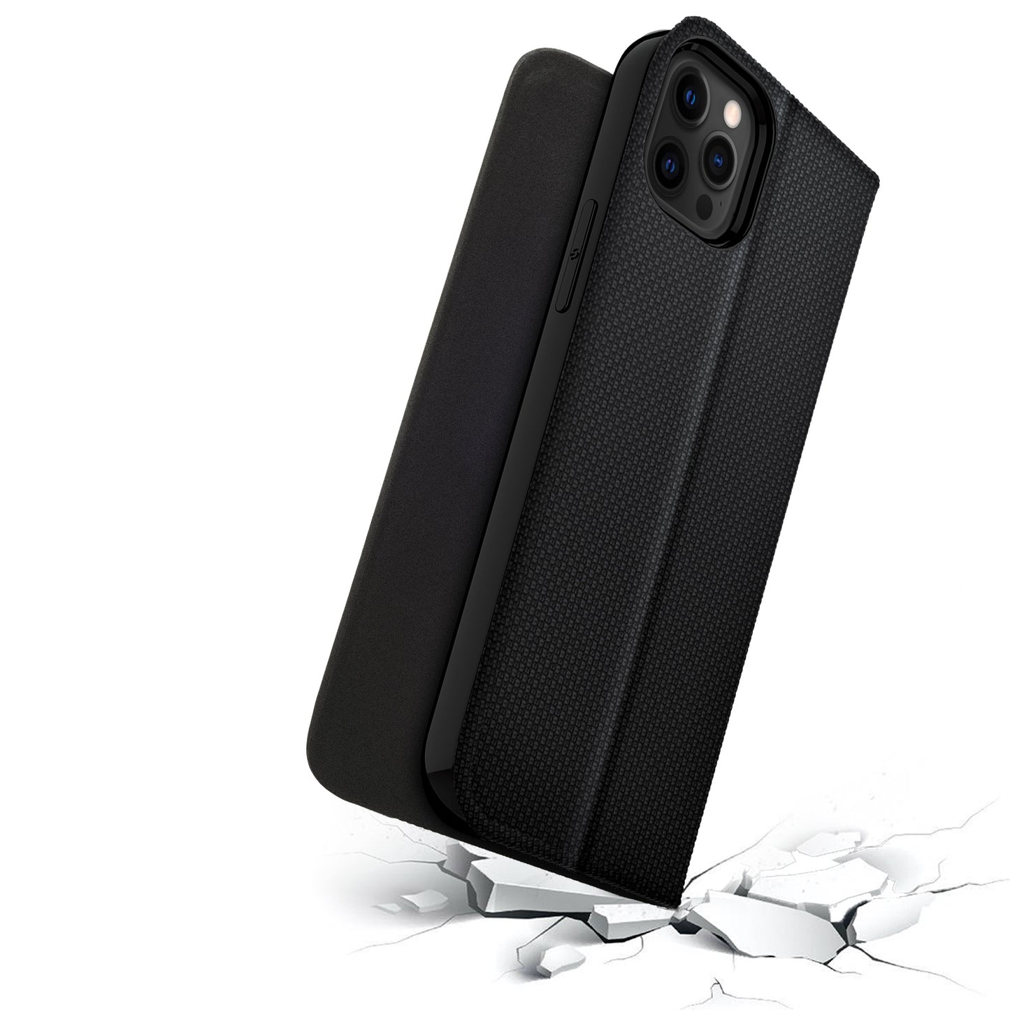 APPLE IPHONE 12 PRO MAX WALLET SERIES CASE- BLACK (1100810)