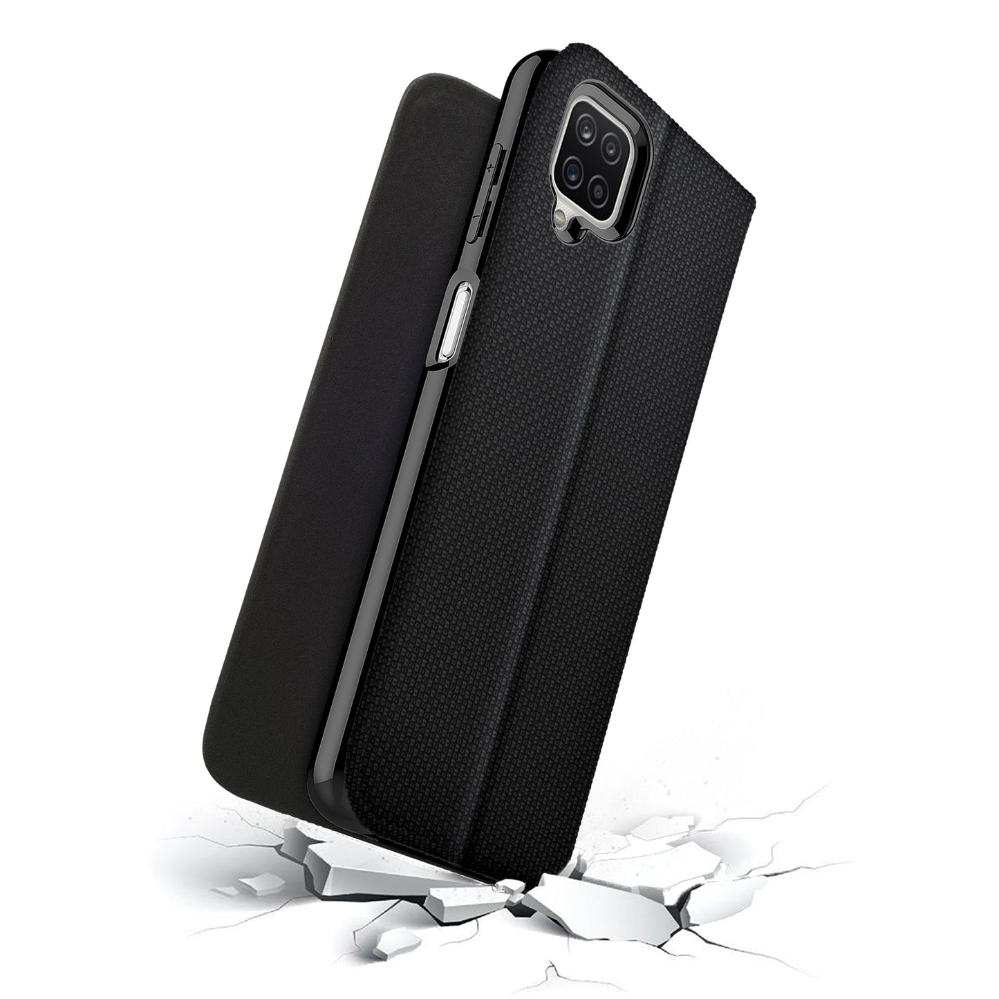 SAMSUNG GALAXY A12 ZIZO WALLET SERIES CASE - BLACK (1103390)