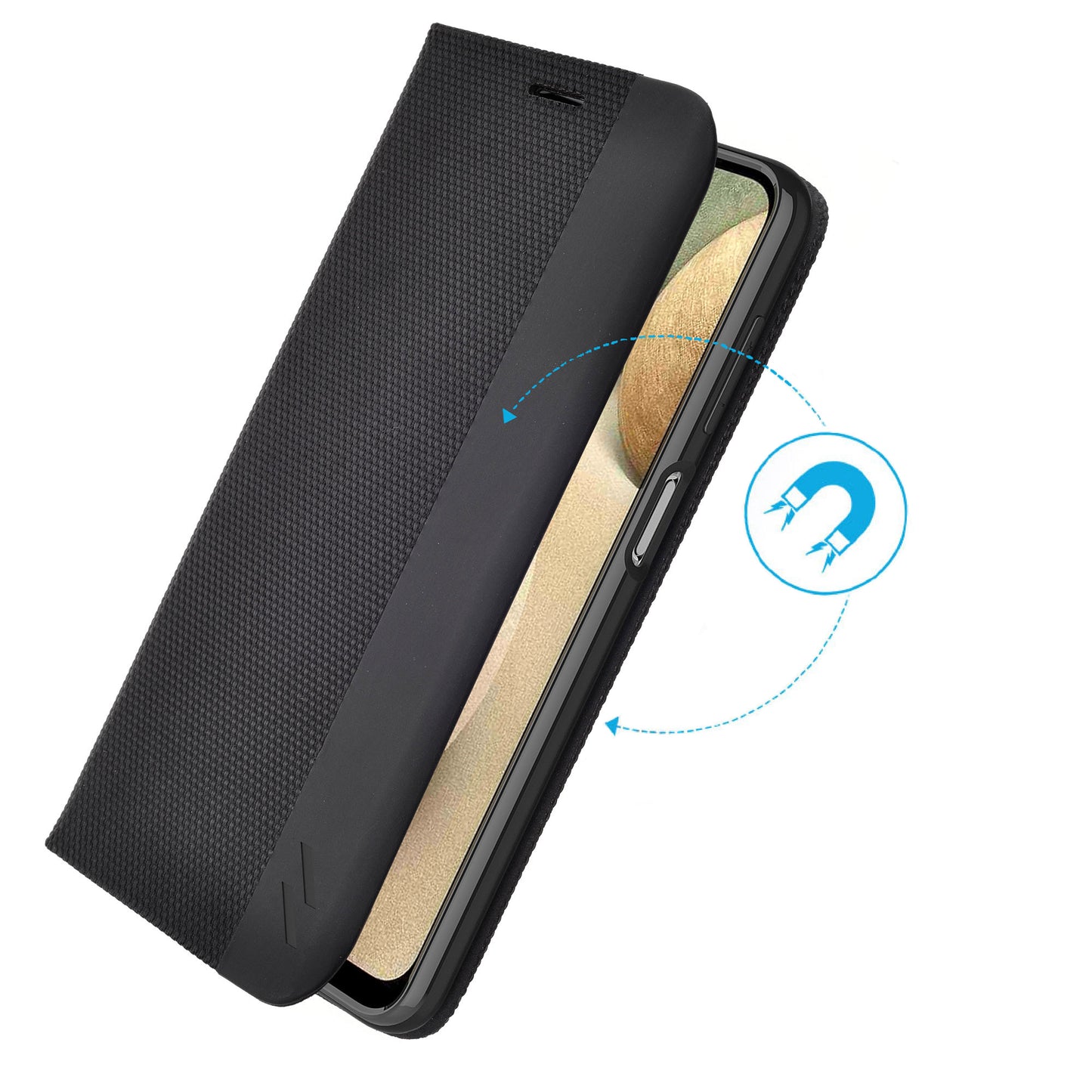 SAMSUNG GALAXY A12 ZIZO WALLET SERIES CASE - BLACK (1103390)