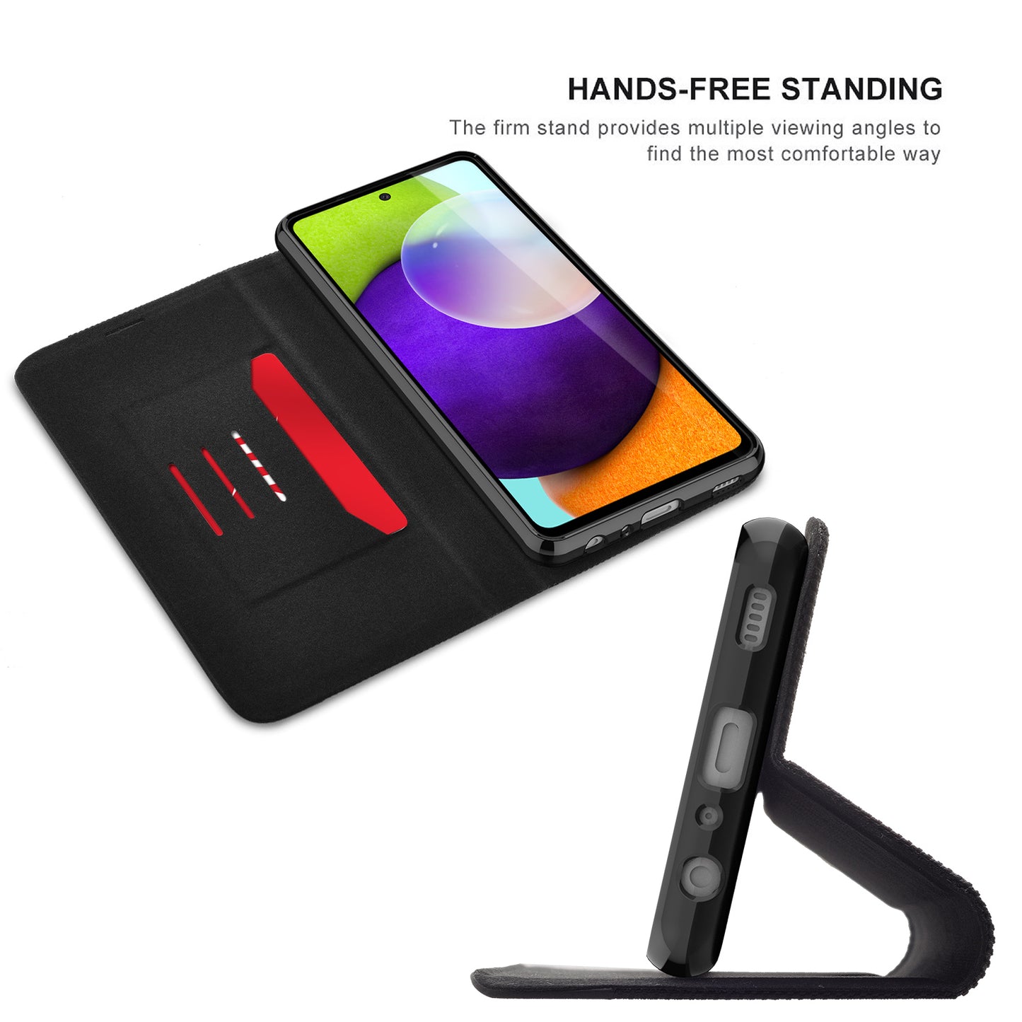SAMSUNG GALAXY A52 5G ZIZO WALLET SERIES CASE - BLACK (1103424)