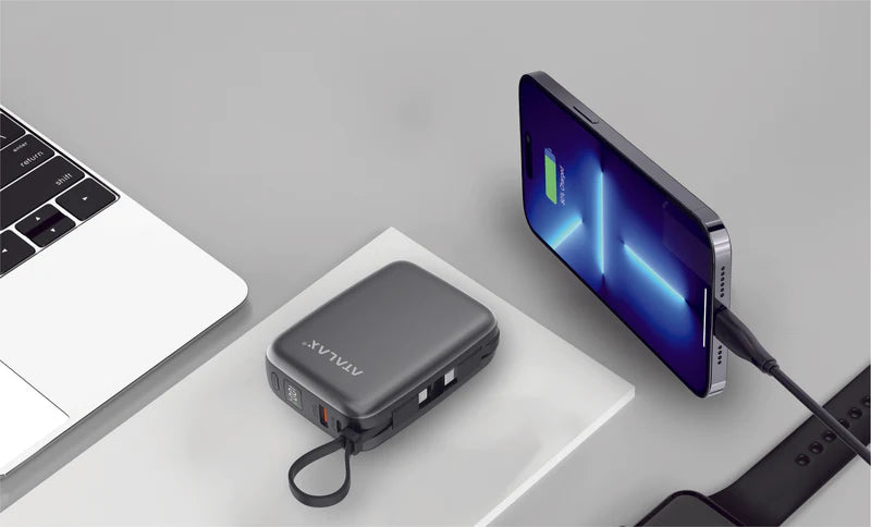 ATALAX X203 20000 MAh POWER BANK WITH TYPE-C CABLE ( 1103513) (MSRP $79.99)