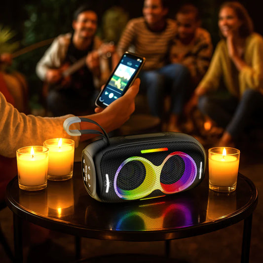 MELLO ZUNO 50 WATTS PORTABLE SPEAKER  BLACK   ( 1103749) (MSRP $89.99)