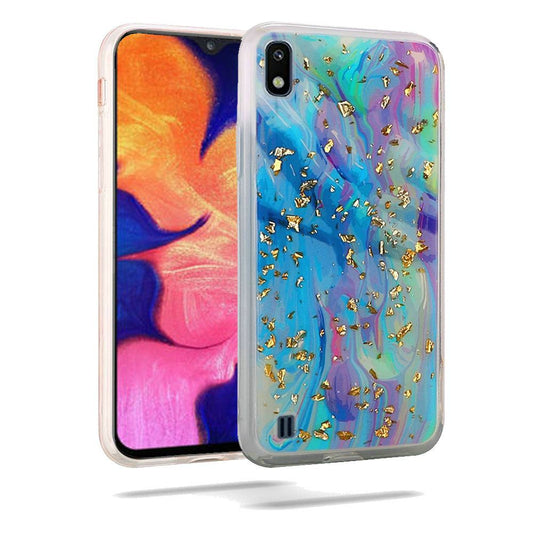 Samsung Galaxy A10e Marble Glitter Case:Colorful Galaxy (9653)