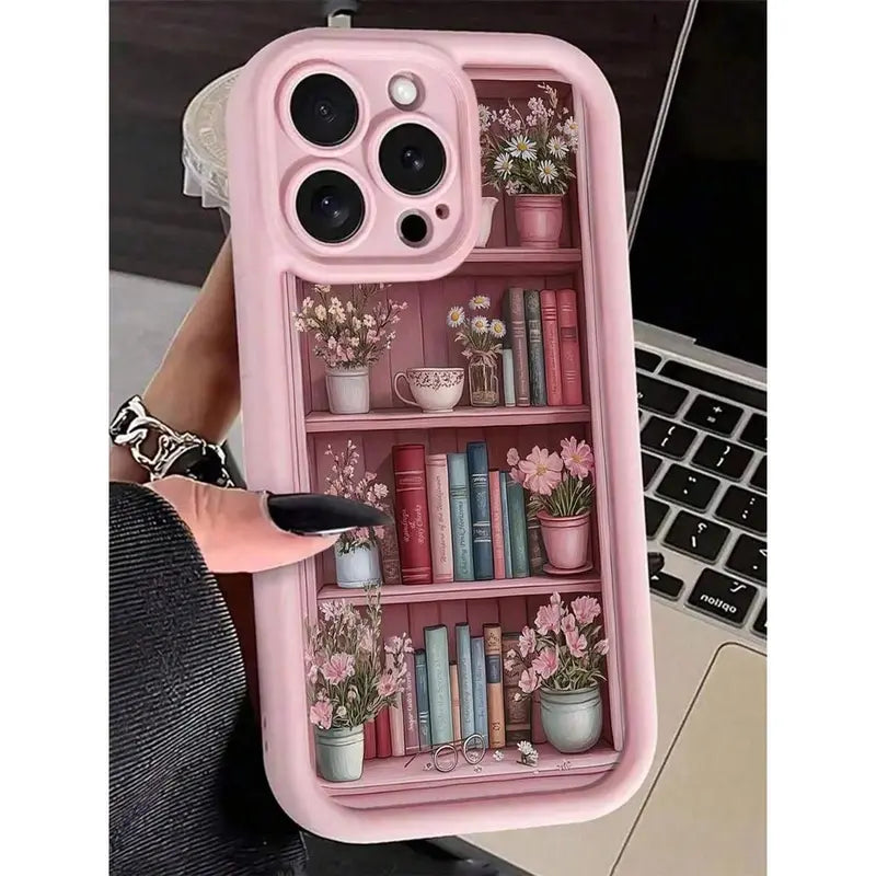 Bookcase 2D Cell Phone Case, Fantasy Bookish Bookshelf iPhone 16 Pro Max Case, Trendy Gift ( 1107976) (MSRP $39.99)