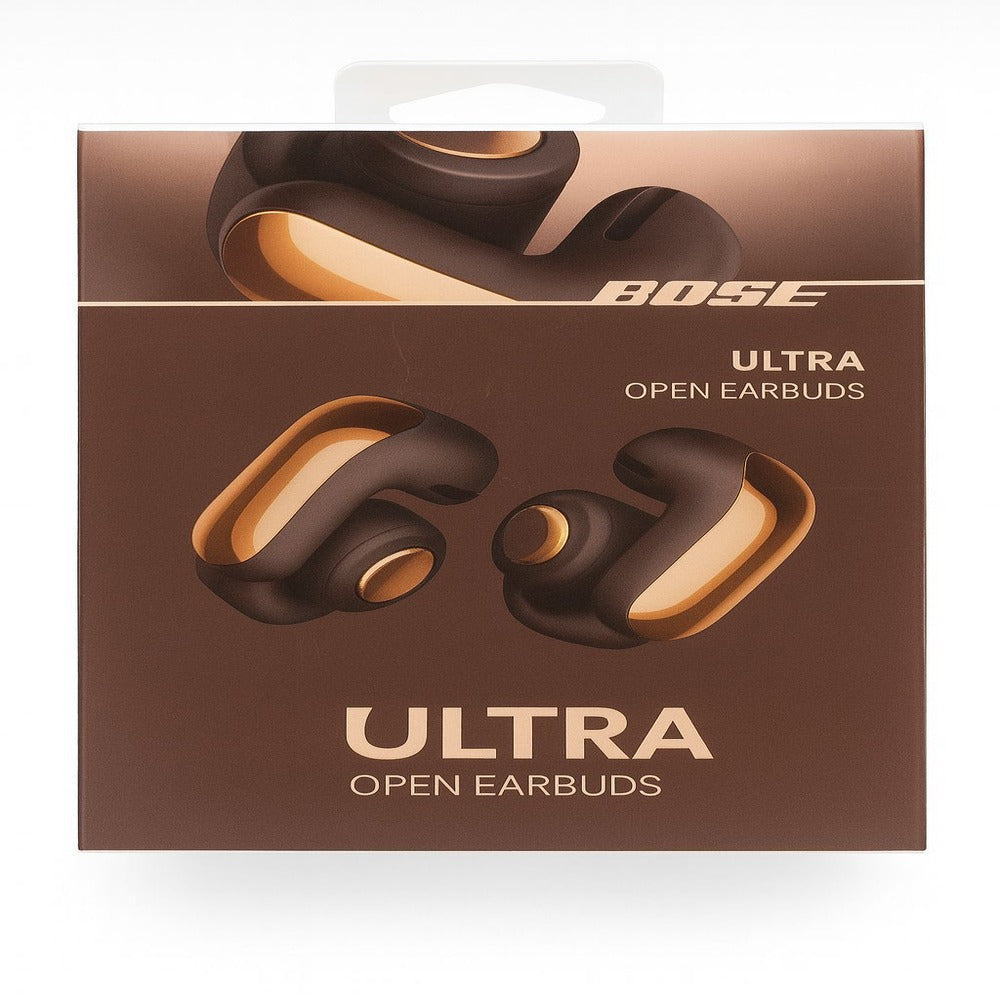 Bose Ultra Open Earbuds - Bluetooth Open Ear Earbuds with OpenAudio for Awareness, Clip-On Design for Comfort, Water Resistant, Up to 48 Hrs of Playtime, Desert Gold - Limited Edition Color  ( 1103538) (MSRP $259.99)