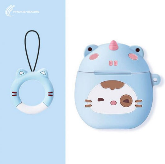 LOFTER Cute Soft Silicone For AirPods Case Protector Cover Wireless Bluetooth Headset Box Earbud Bag (4826)