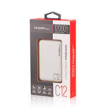 ArgomTech 12000mAh Ultra Compact power bank C12 12000MAH - White (1106223)