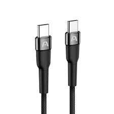 ARGOM Tech CABLE TYPE-C TO TYPE-C 100W NYLON BRAIDED DURA SPEED 6FT/1.8M- BLACK (1106526)