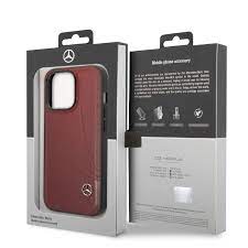 IPHONE 15 PLUS/14 PLUS - LEATHER RED CASE NEW WAVE III - MERCEDES-BENZ (1106540)