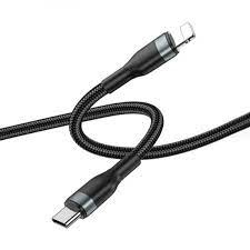 WIWU WI-C017 CONCISE 30W TYPE-C TO LIGHTNING CHARGING CABLE 1.2M - BLACK (1106606)
