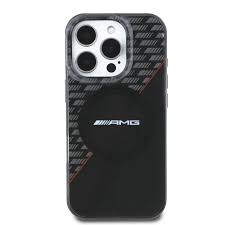 iPhone 16 Pro  - PC/TPU Black/Red Hard Case MagSafe Compatible Case Double Layer Design - AMG (1107549)