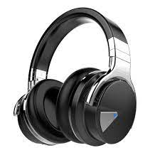 COWIN E7 Active Noise Cancelling Headphones Bluetooth Headphones with Mic Deep Bass Wireless Headphones Over Ear (Black) (1105138)